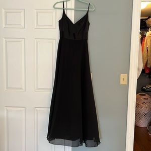 David’s Bridal Black Bridesmaid Dress